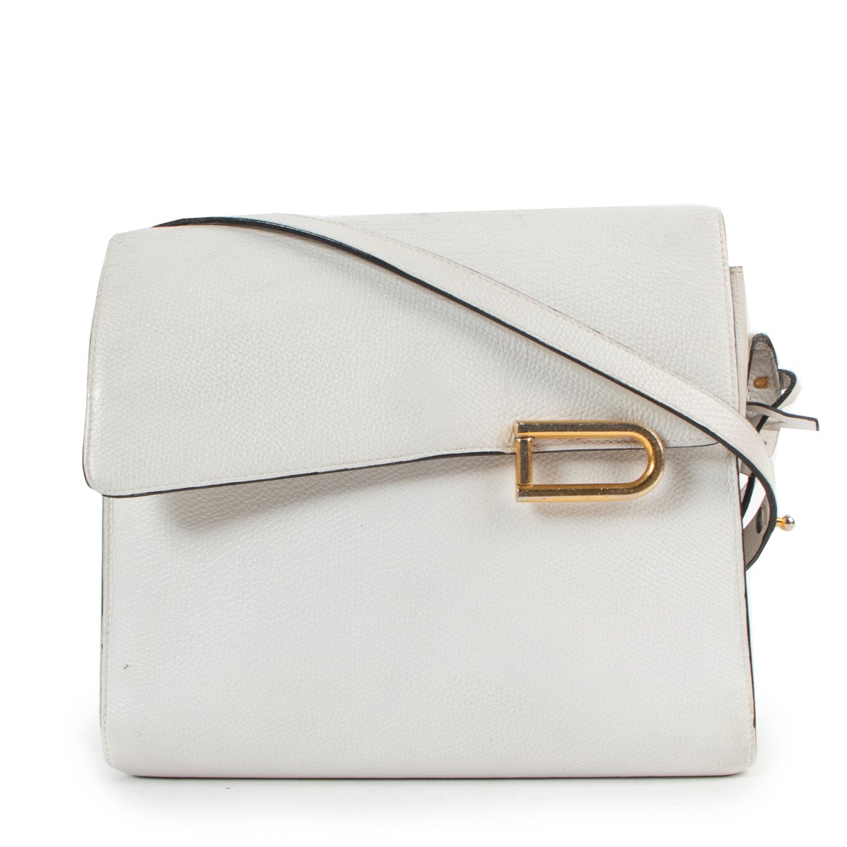 Brillant leather crossbody bag Delvaux White in Leather - 23800764