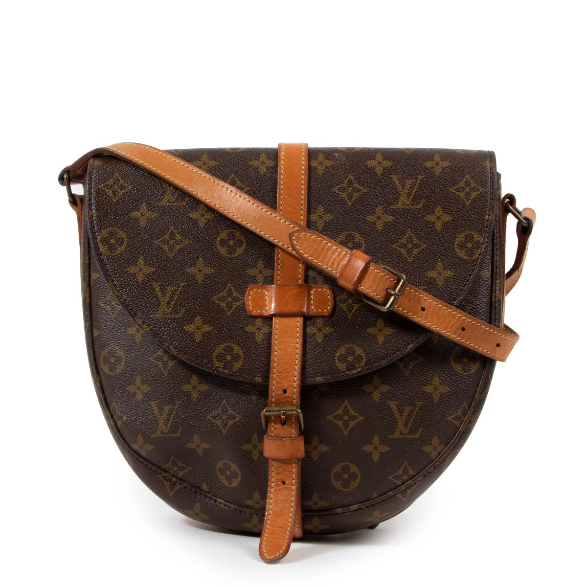 LOUIS VUITTON LV Chantilly GM Used Shoulder Bag Monogram M51232 #BY782 S