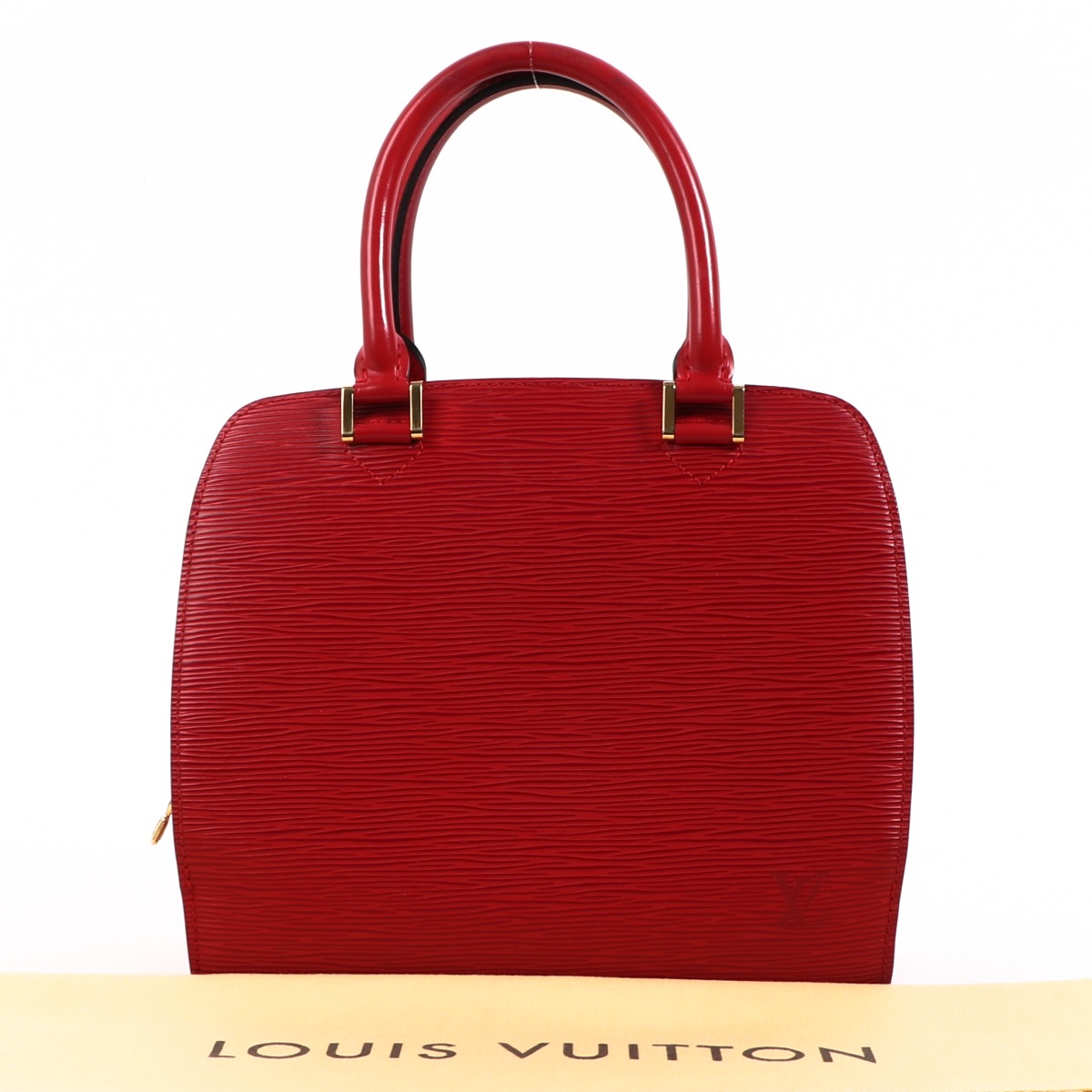 Louis Vuitton Epi Dauphine PM Red Leather ref.188380 - Joli Closet