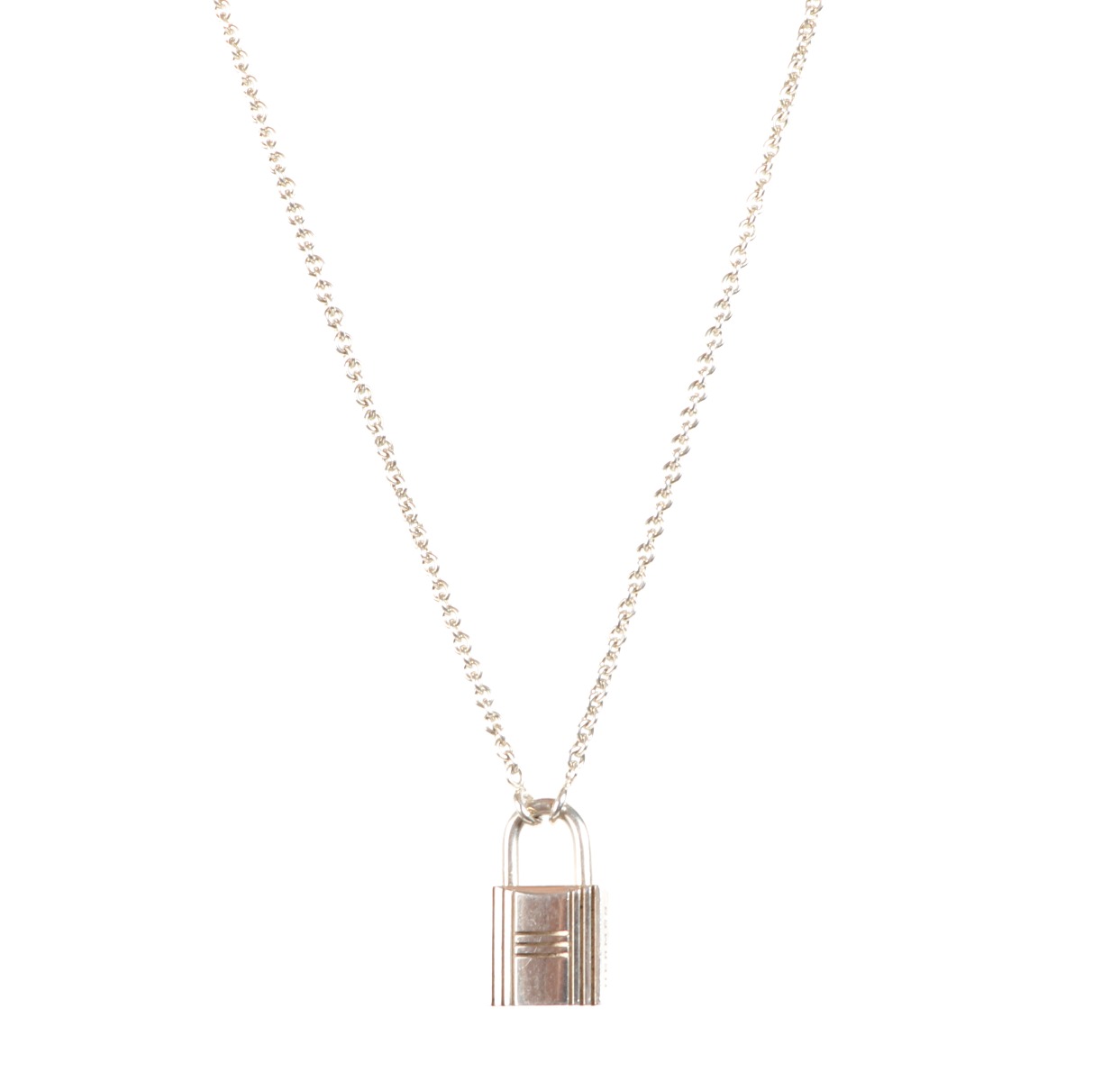 Hermes Gold Pink O Kelly Necklace | LAR Vintage
