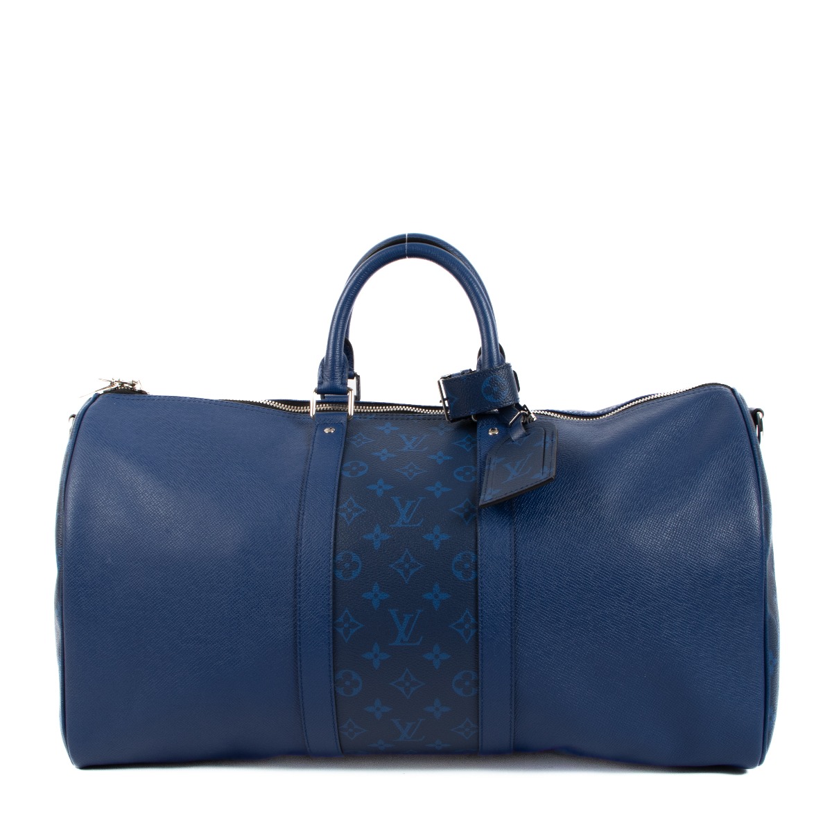 Louis Vuitton Blue Leather Adjustable Shoulder Bag Strap Louis Vuitton
