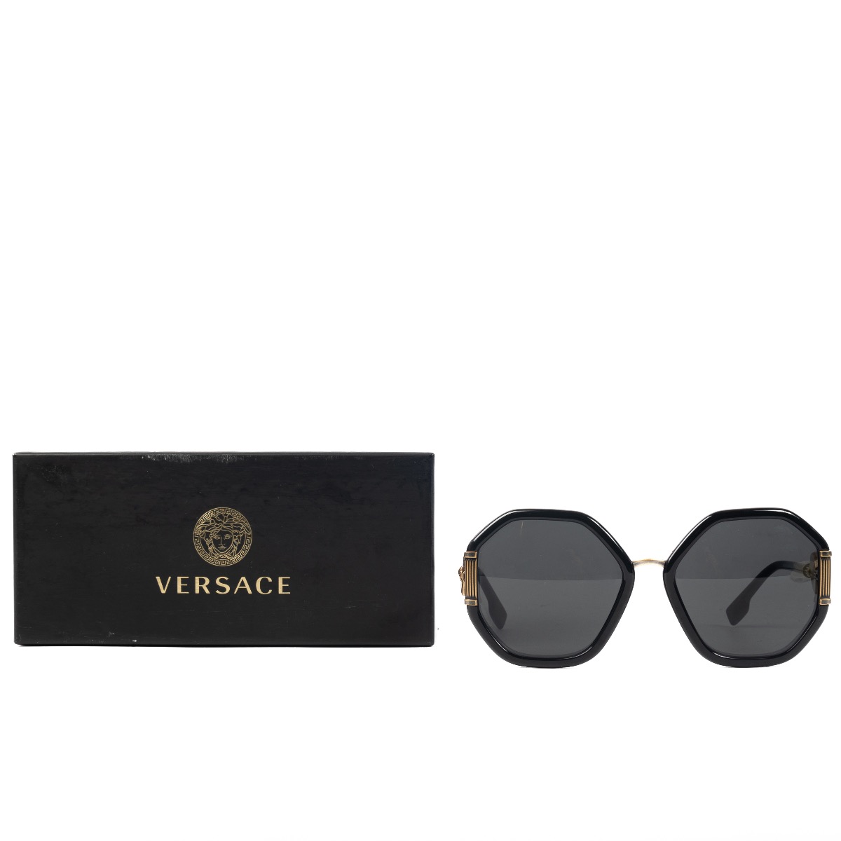 Versace sunglasses ve4395 534587 - 59/17/145, Havana/Dark Brown, (GRECA VE  4395) : Amazon.co.uk: Fashion