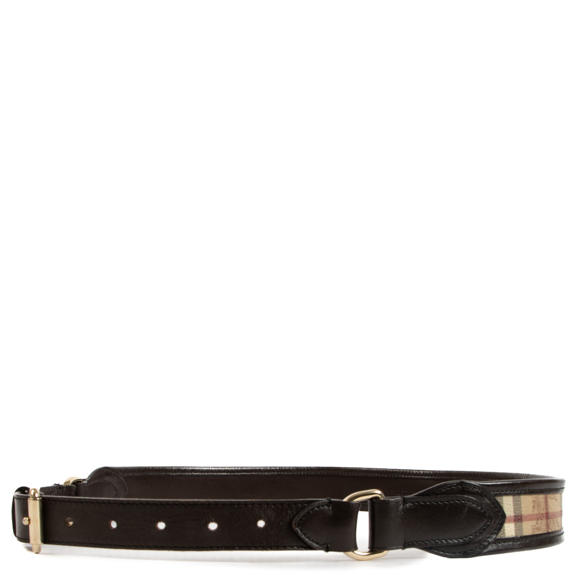 Leather belt Burberry Beige size 100 cm in Leather - 31355867