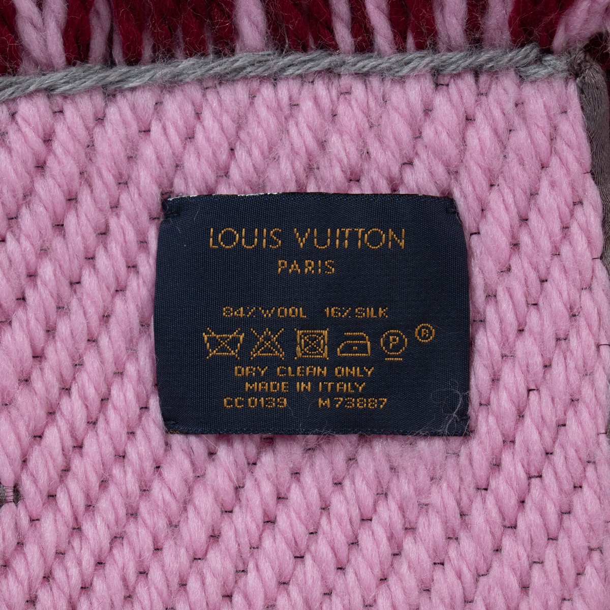 Louis Vuitton Burgundy/Pink Logomania Duo Scarf ○ Labellov ○ Buy and Sell  Authentic Luxury