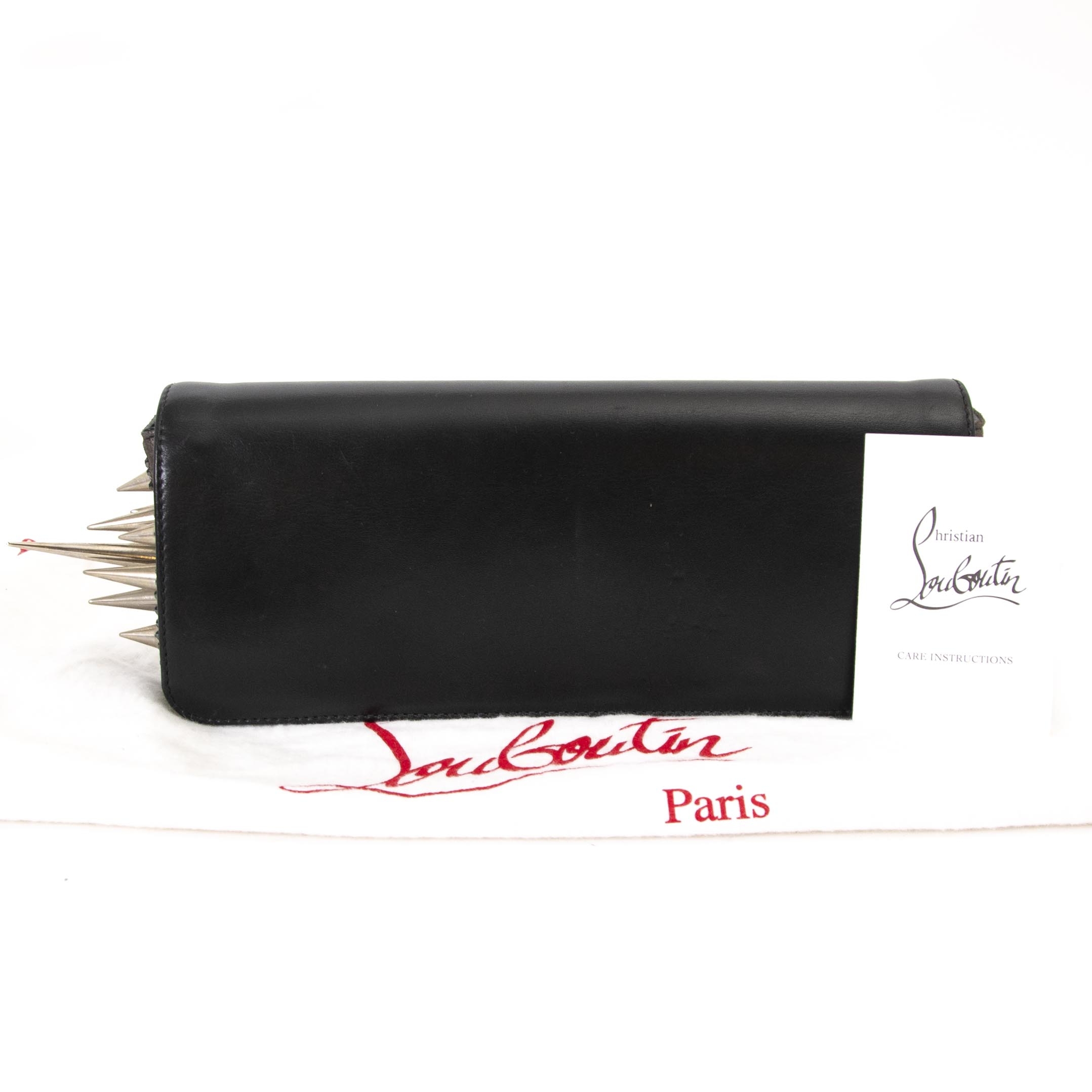 Christian Louboutin Rubiposh Clutch Bag Spike Black