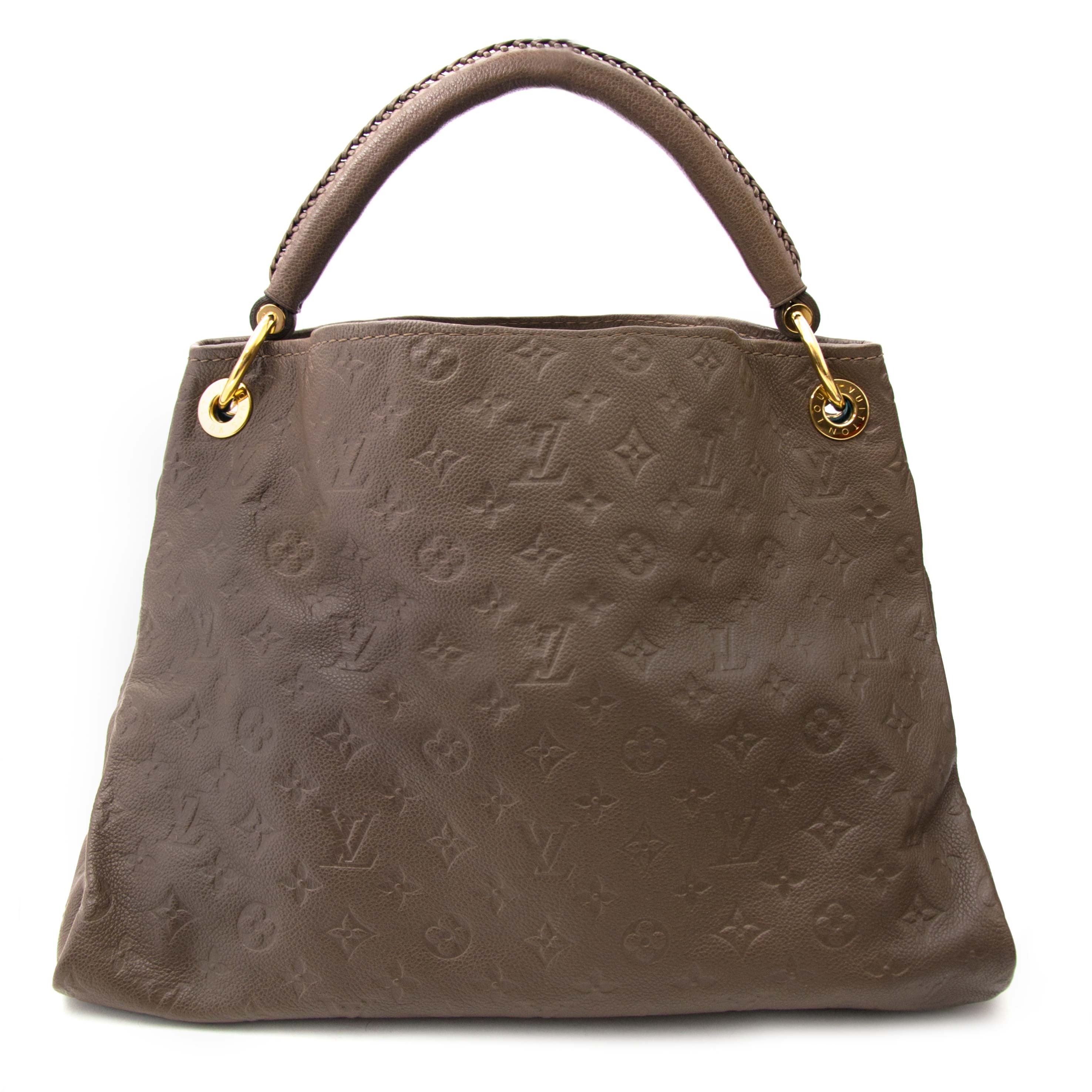 Louis Vuitton Taupe Leather Clochette ○ Labellov ○ Buy and Sell