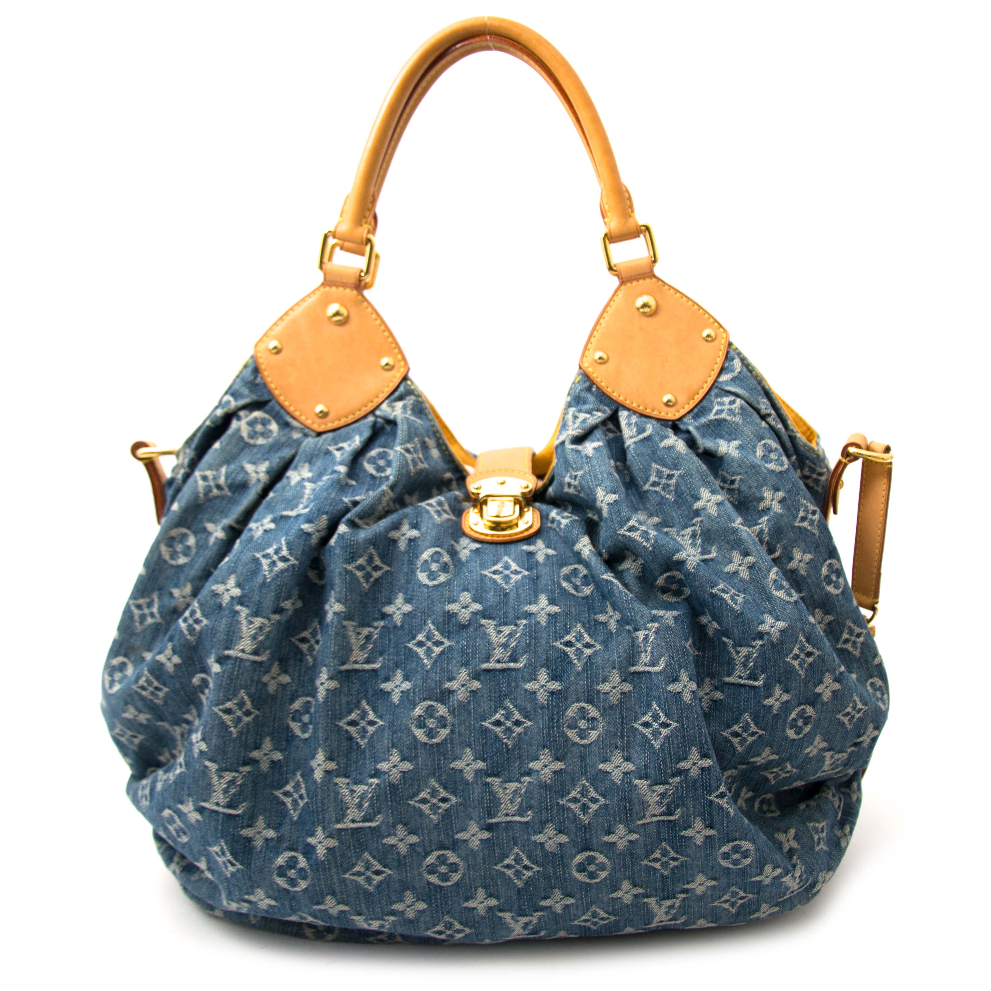 Louis Vuitton, Bags, Louis Vuitton Denim Mahina Xl Blue