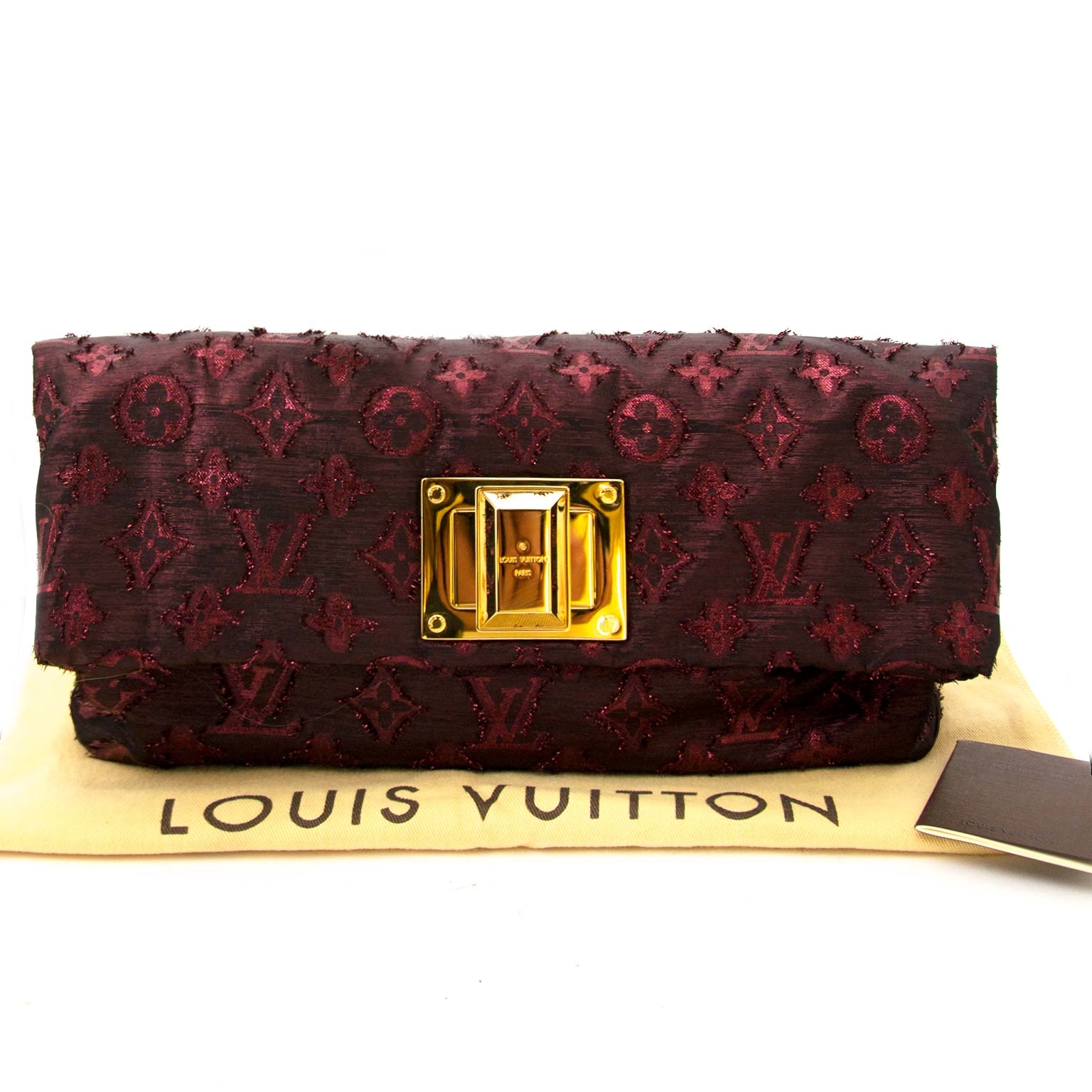 LOUIS VUITTON ALTAIR MON LUREX BORDEAUX BOXED W/RECEIPT EXCELLENT