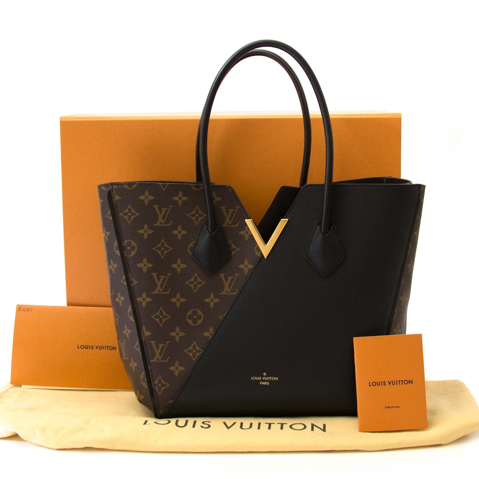 Louis Vuitton Kimono Monogram Brown & Black Tote ○ Labellov