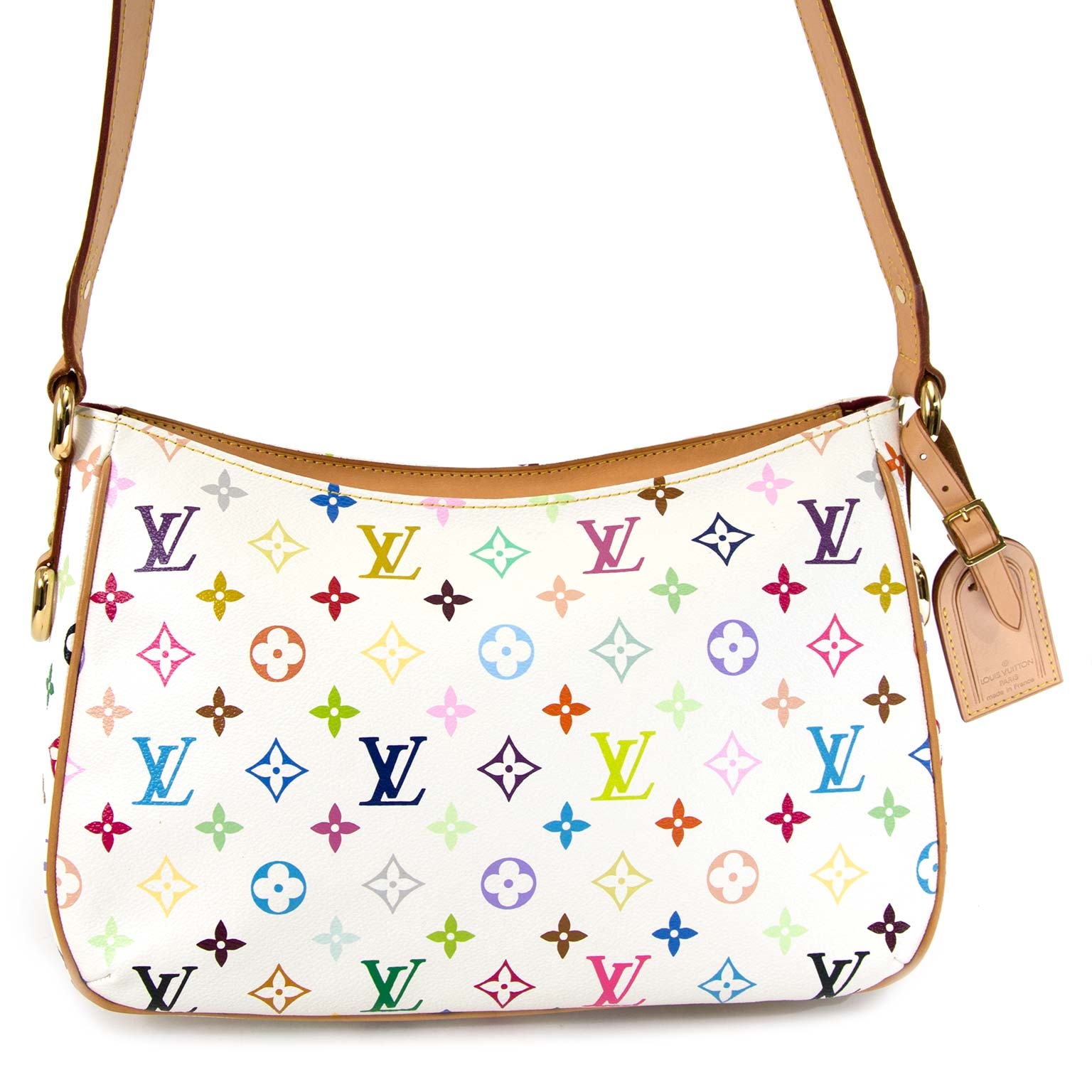 Louis Vuitton Lodge Gm 870630 White Monogram Multicolore Canvas Messenger  Bag For Sale at 1stDibs