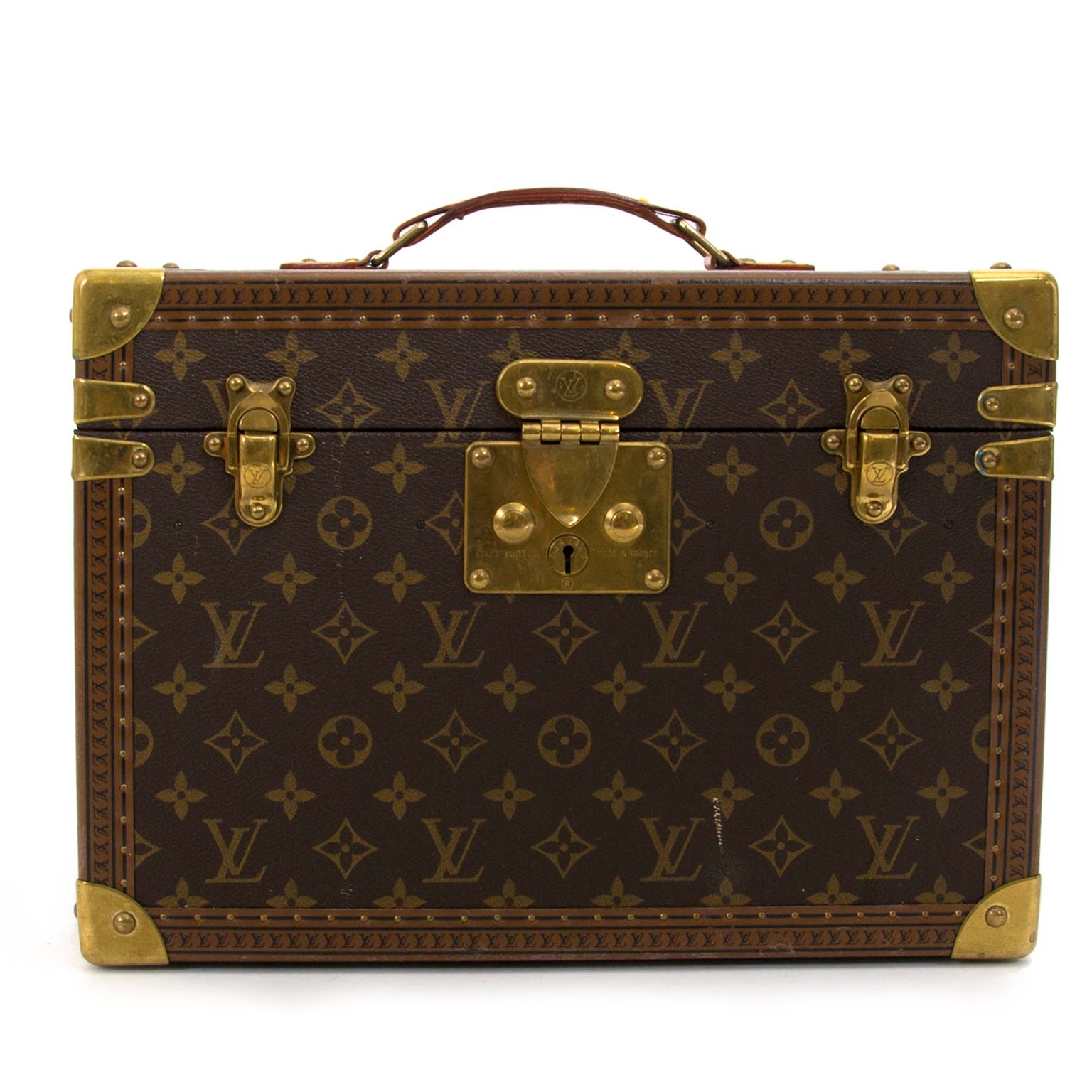 Louis Vuitton Monogram Boite Train Case Vanity Trunk - Brown Luggage and  Travel, Handbags - LOU699921