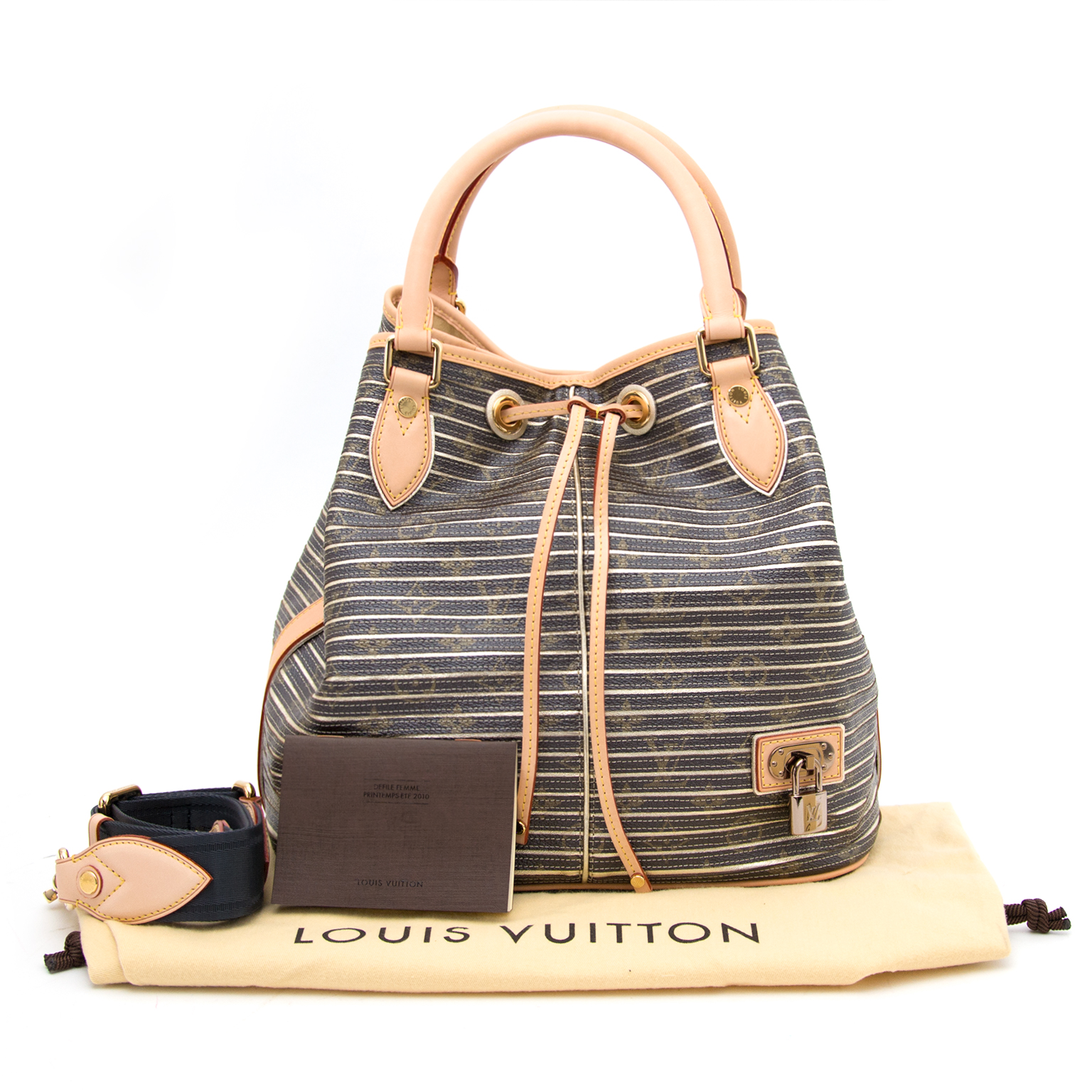 LOUIS VUITTON Limited Edition NEW Neo Eden Argent Drawstring Bag