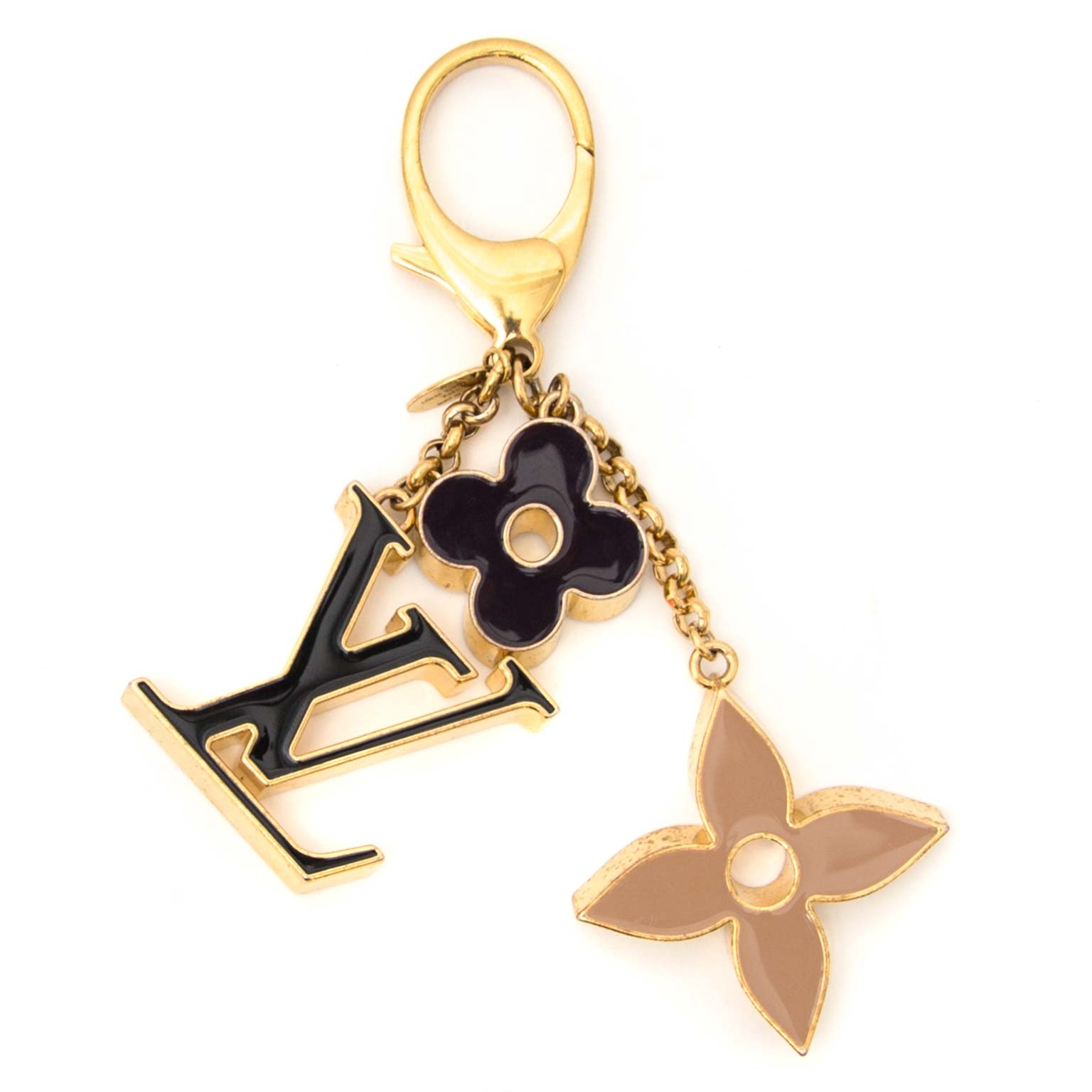 Key ring Louis Vuitton Gold in Other - 31443209