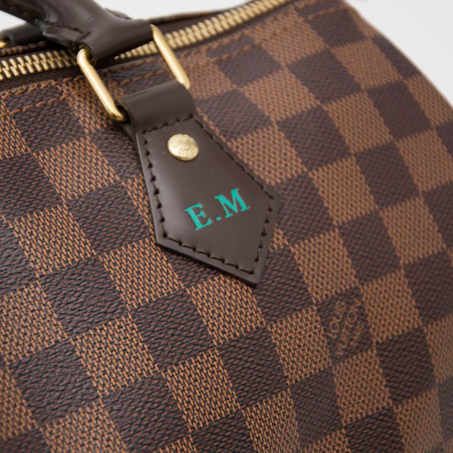 Louis Vuitton Damier Ebene Speedy 30 Boston Bag MM 58lk325s For Sale at  1stDibs