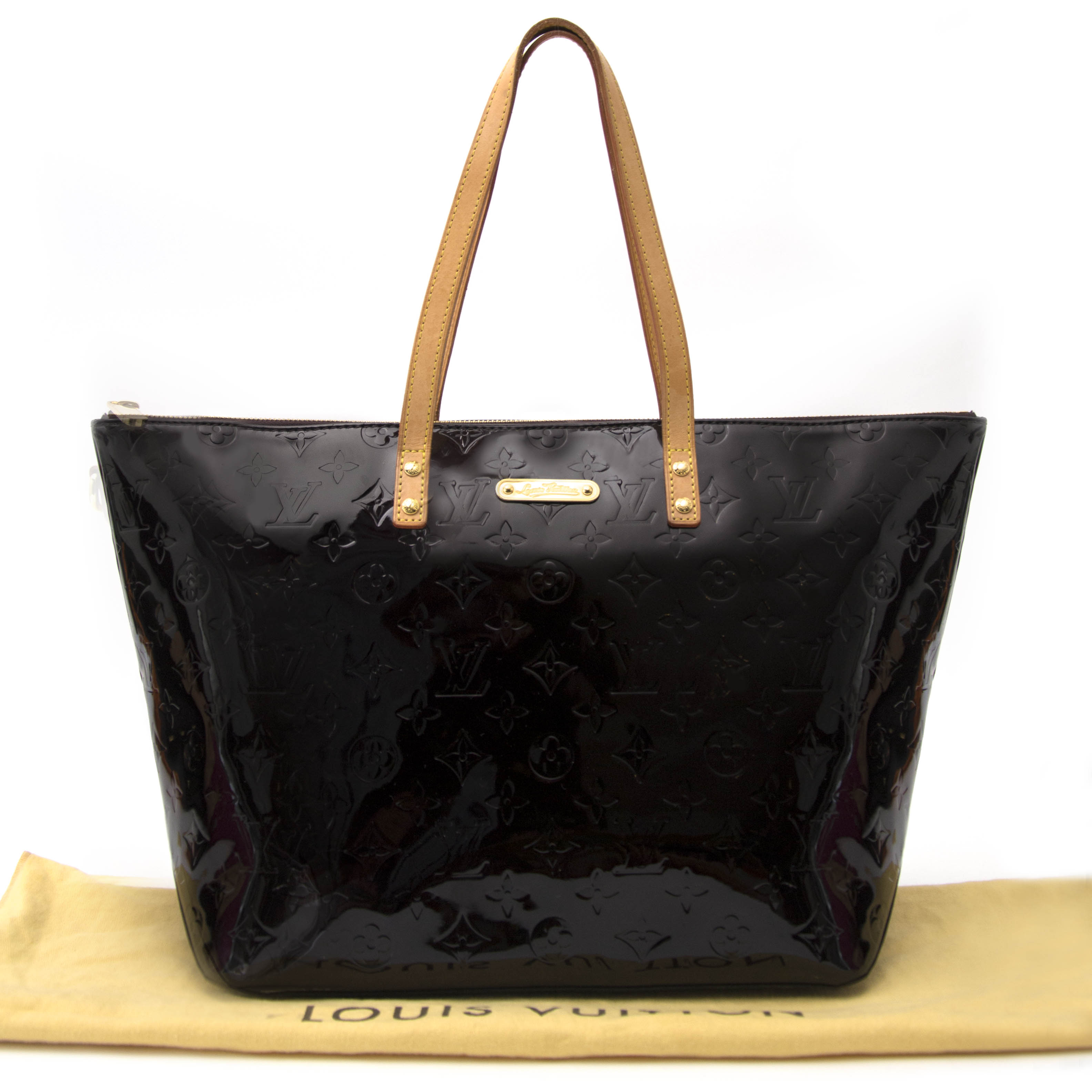 Louis Vuitton Amarante Monogram Vernis Bellevue GM Zip Tote bag 92lv67 at  1stDibs