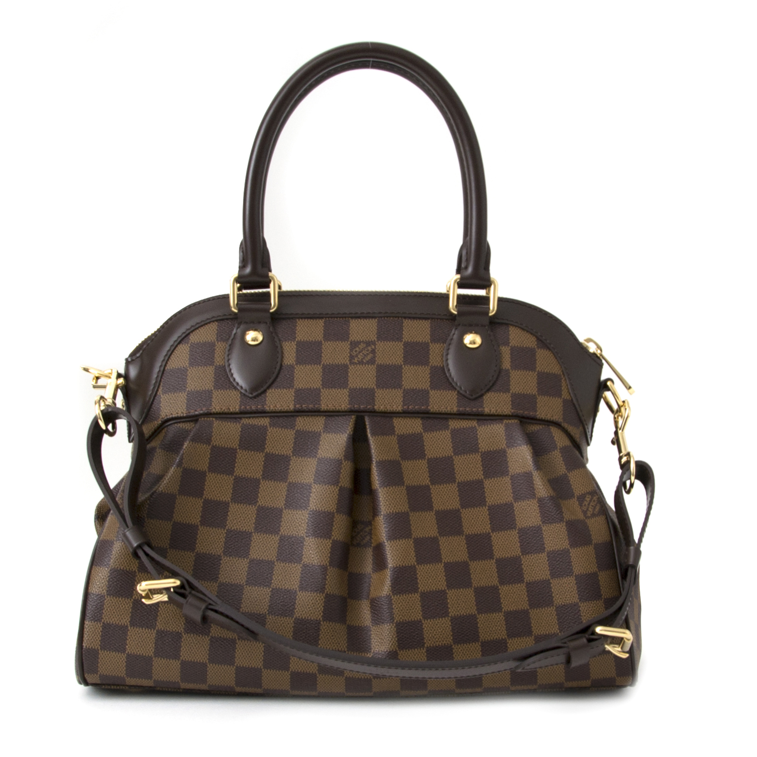 Louis Vuitton Damier Ebene Canvas Trevi PM Bag - Timeless Elegance