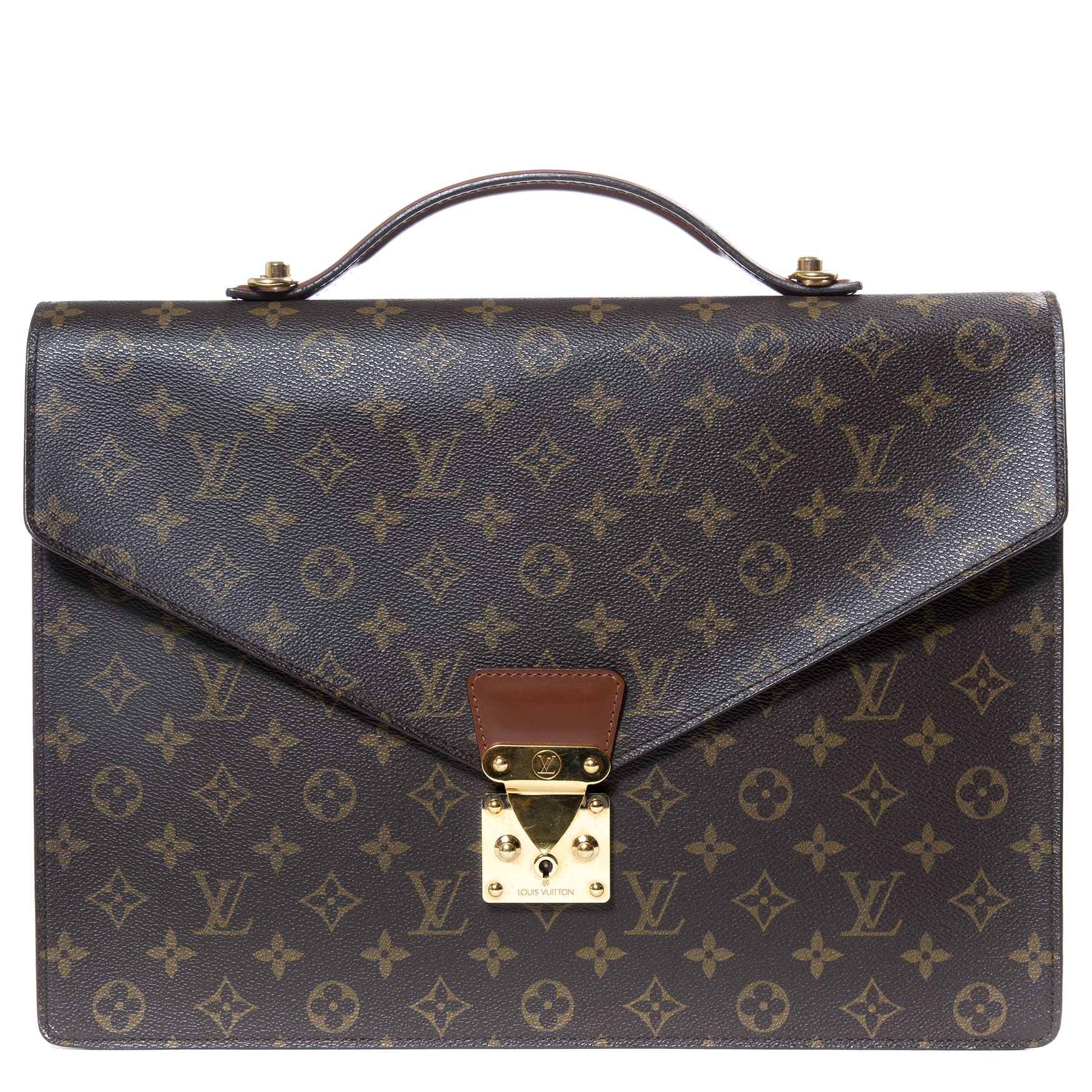 Shop Louis Vuitton Monogram Leather Logo Business & Briefcases (M59960) by  design◇base