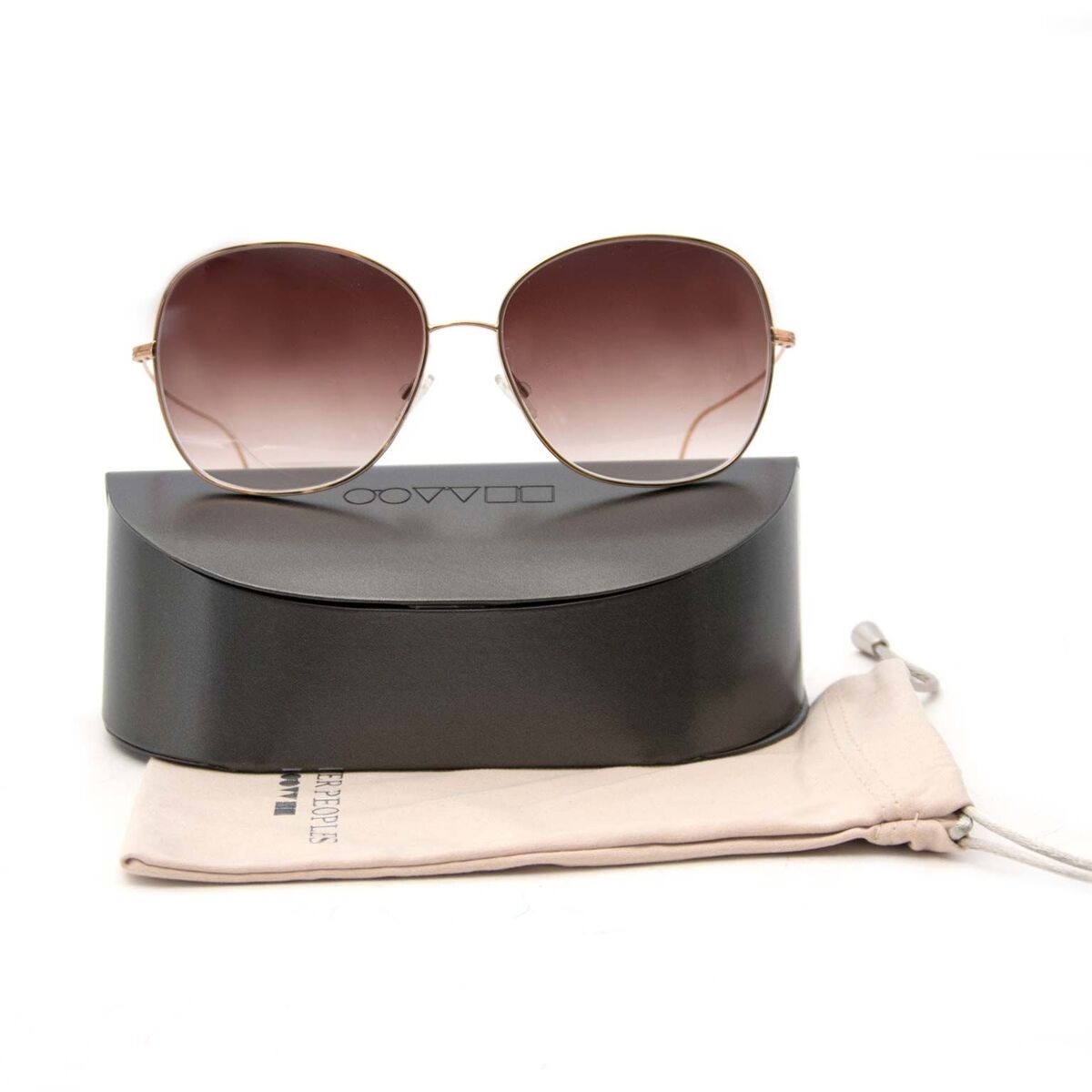 Oliver Peoples Brown Elsie Sunglasses ○ Labellov ○ Buy and Sell Authentic  Luxury