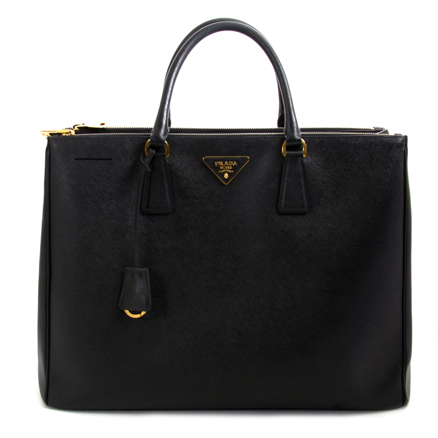 Prada Galleria Saffiano Large Black Leather Tote ○ Labellov ○ Buy and Sell  Authentic Luxury