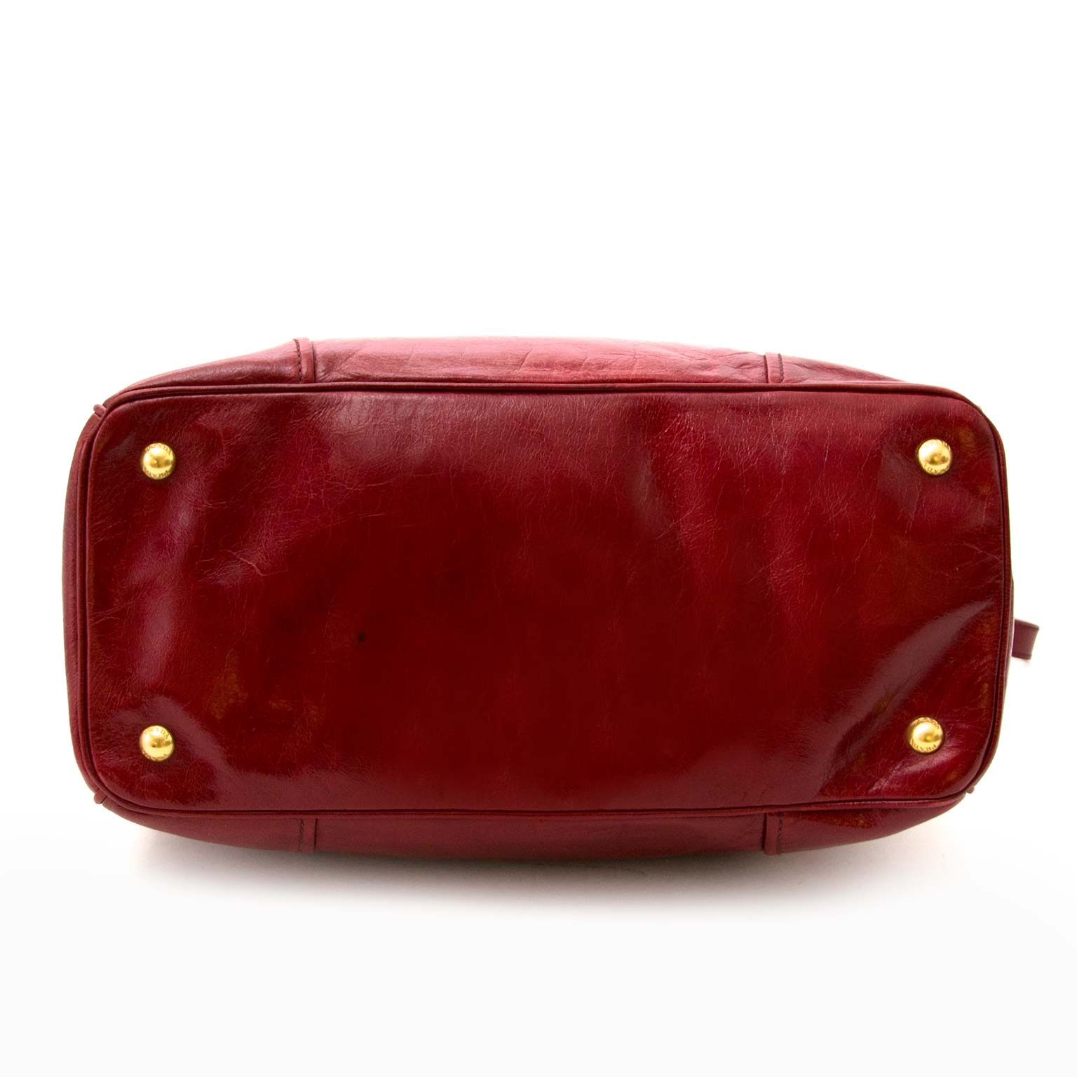 Prada Red Top handle ○ Labellov ○ Buy and Sell Authentic Luxury