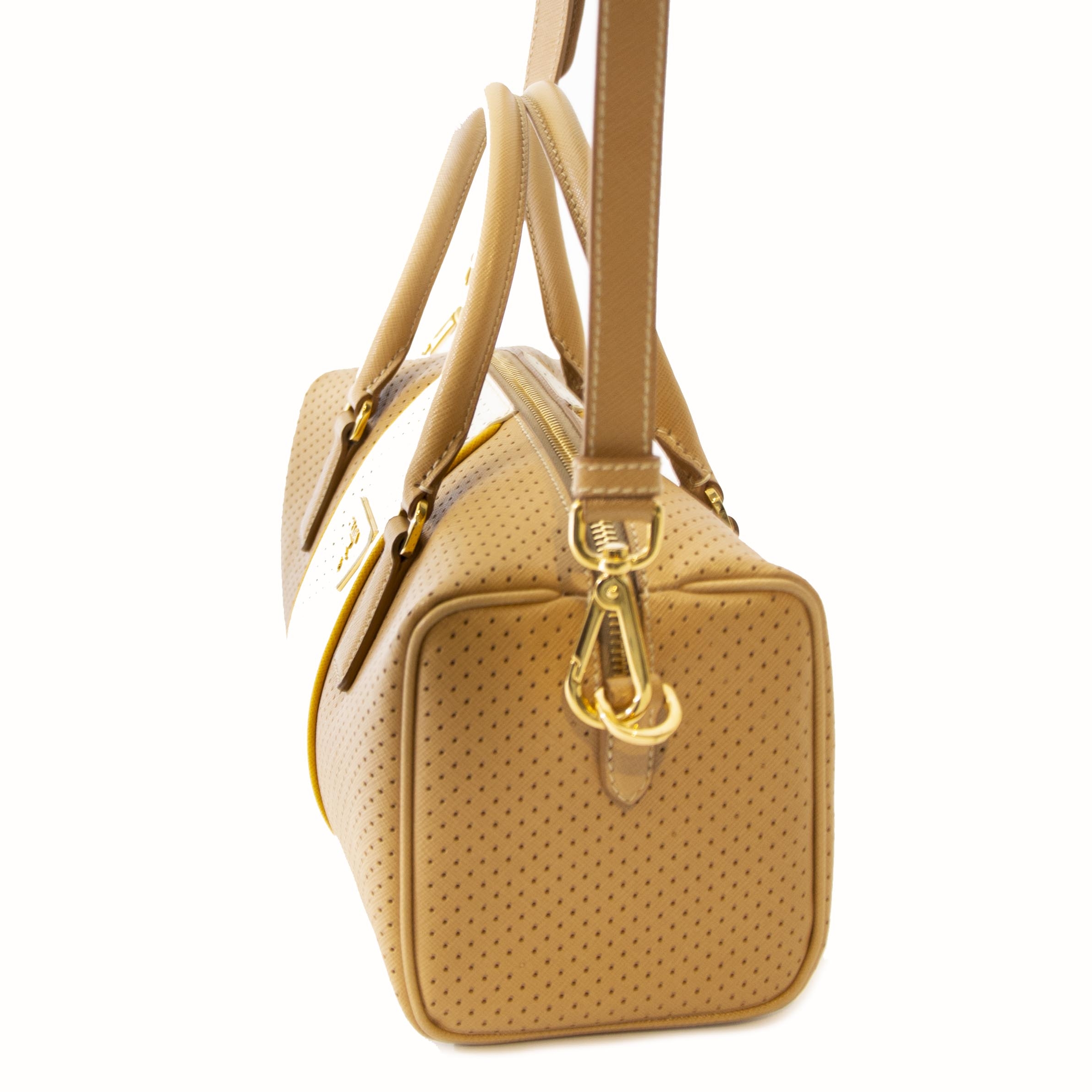 Prada Saffiano Boston Shoulder Bag – Just Gorgeous Studio