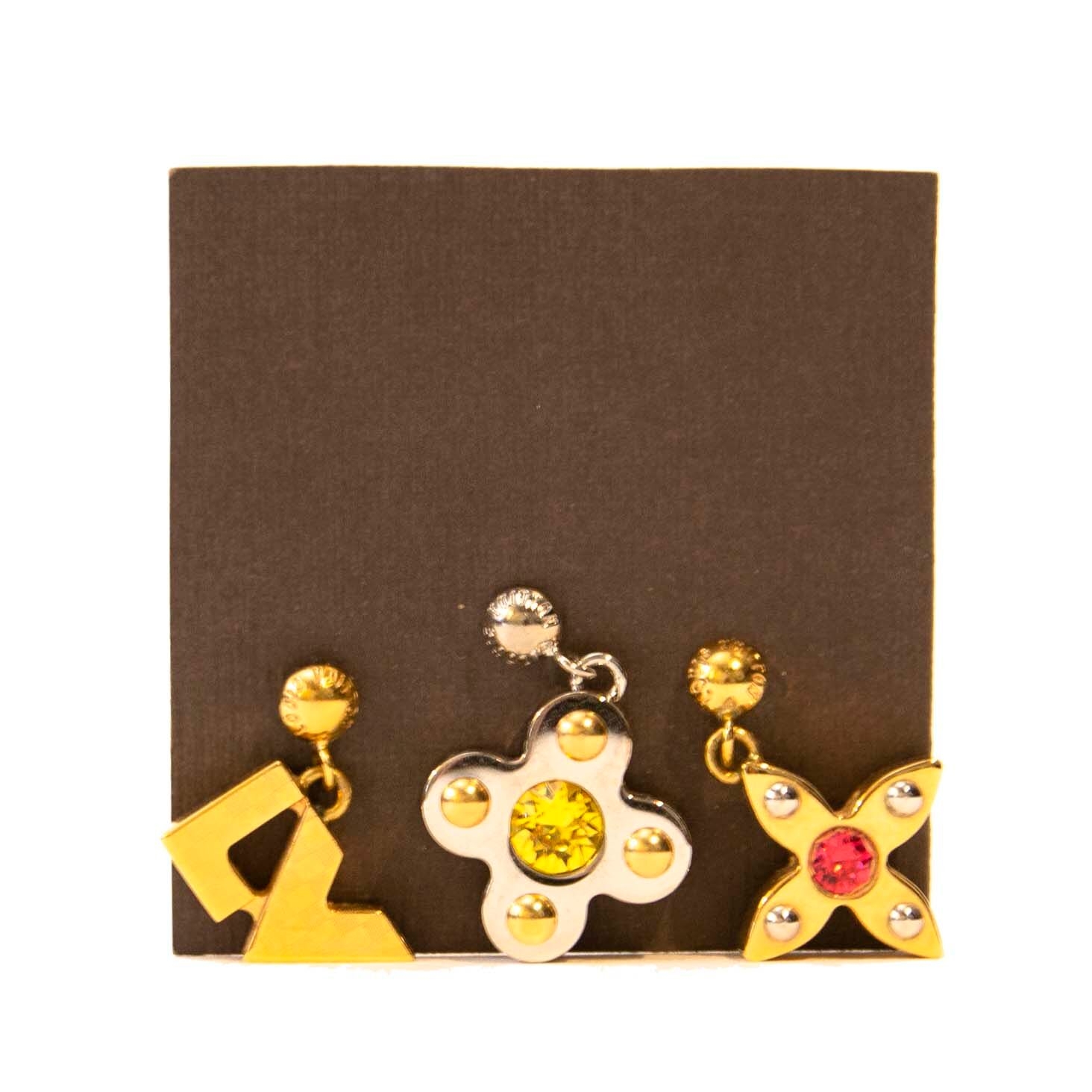 Louis Vuitton Set Of 3 Blooming Earrings ○ Labellov ○ Buy and