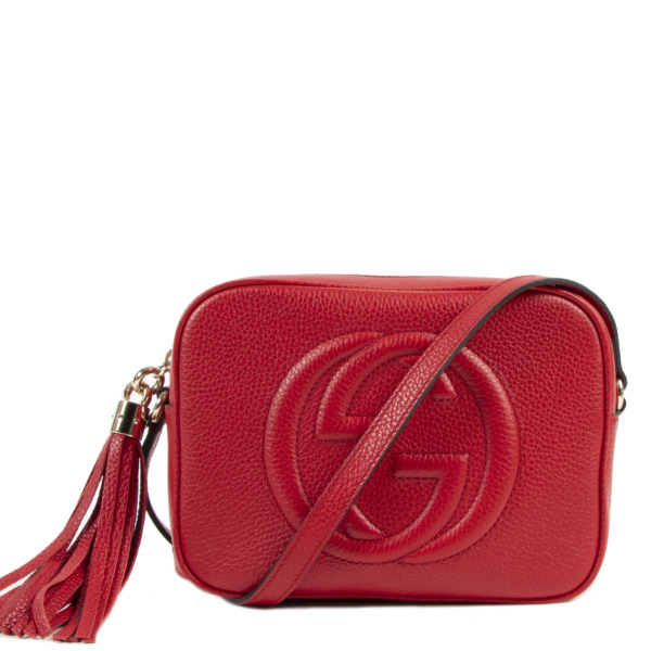 Gucci Soho Disco Red Crossbody Bag Labellov Buy and Sell Authentic Luxury