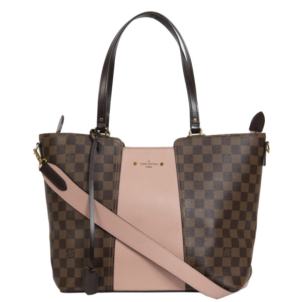 LV Louis Vuitton Jersey Damier Ebene Pink Magnolia Tote Bag, Luxury, Bags &  Wallets on Carousell