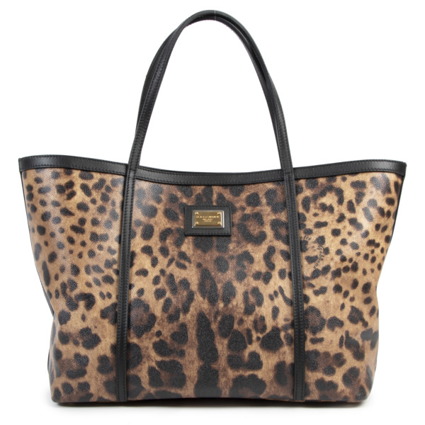 Dolce & Gabbana Leopard Tote Bag Labellov Buy and Sell Authentic Luxury