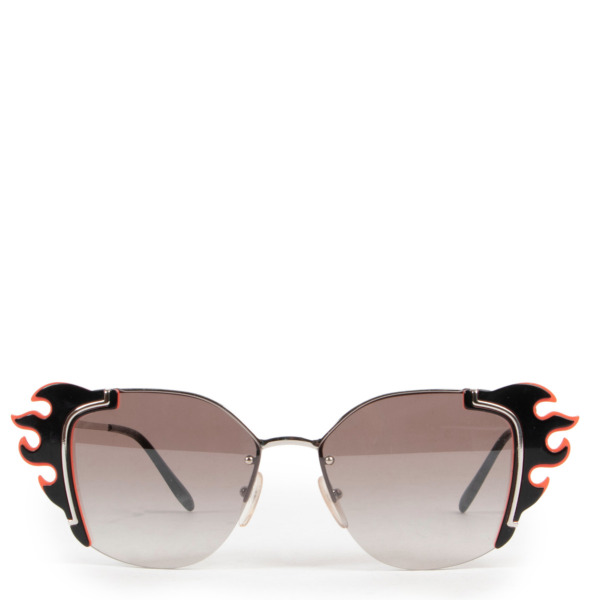 Prada Flame Cat Eye Sunglasses Labellov Buy and Sell Authentic Luxury