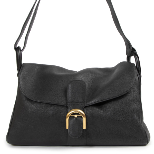 Delvaux Black Leather Brillant Besace Bag Labellov Buy and Sell ...