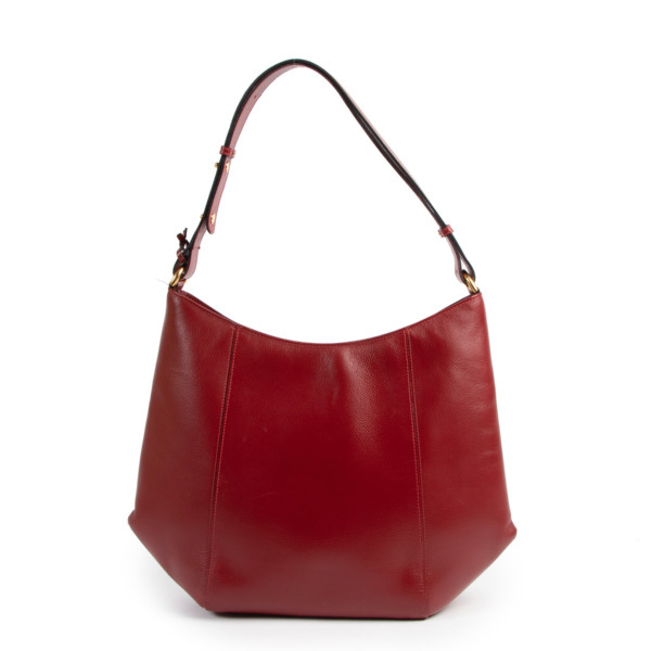 Delvaux Souhait Jumping Rosso Shoulder Bag Labellov Buy and Sell ...