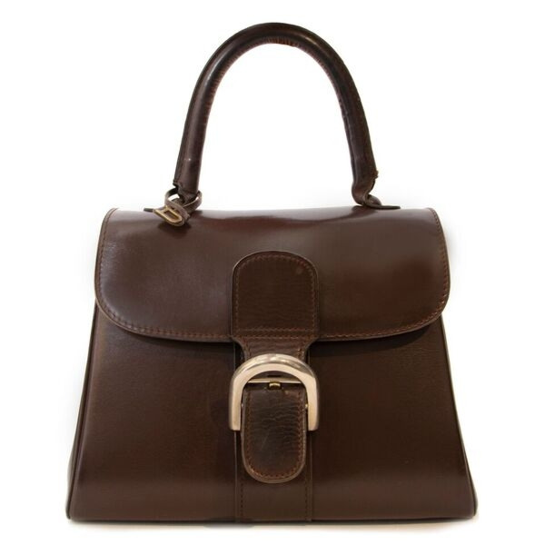 Delvaux Vintage Brown Boxcalf Brillant PM Labellov Buy and Sell ...