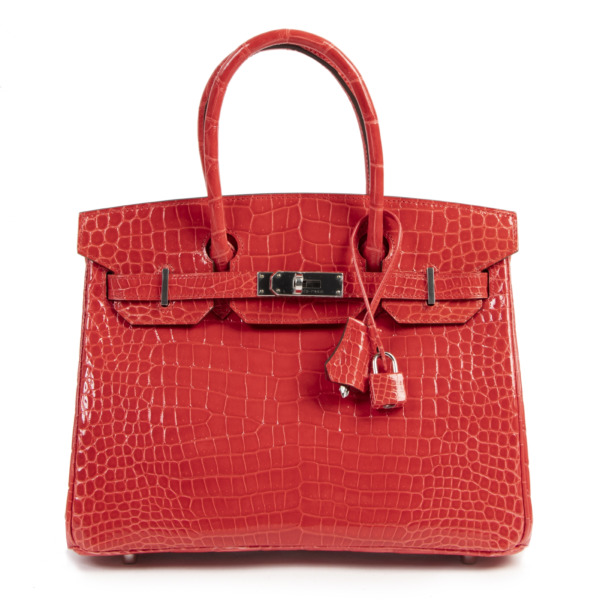 Hermès Birkin 30 Rouge de Coeur Crocodile Porosus GHW Labellov Buy and ...