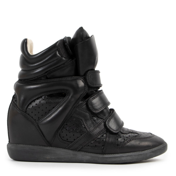 Isabel Marant Beckett Black Leather Sneakers - Size 37 Labellov Buy and ...