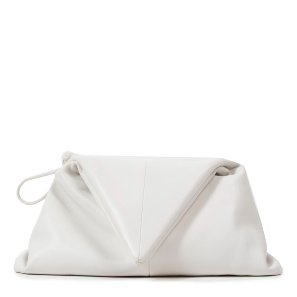 Bottega Veneta White Trine Angular Envelope Clutch Labellov Buy and ...