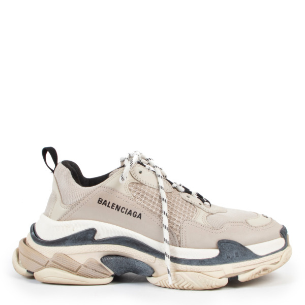 Balenciaga Beige Triple S Sneakers - Size 41