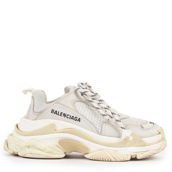 Balenciaga White Tripple S Sneakers - Size 35 Labellov Buy and Sell ...