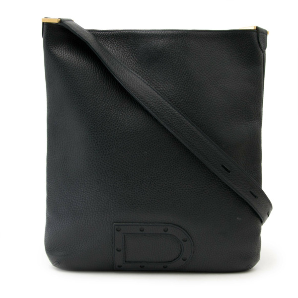 Delvaux Anthracite Le Louise Shoulder Bag Labellov Buy and Sell ...