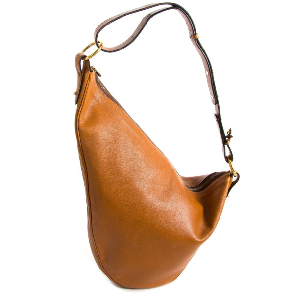 Delvaux Brown Leather Hobo Bag Labellov Buy and Sell Authentic Luxury