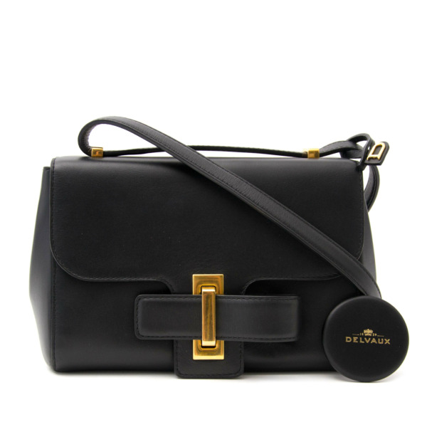 Delvaux Black Simplissime City PM Labellov Buy and Sell Authentic Luxury
