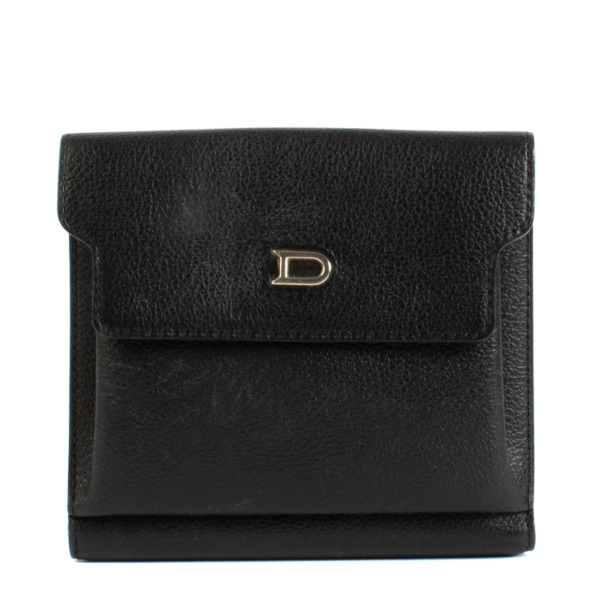 Delvaux Black Leather Bingo Wallet Labellov Buy and Sell Authentic Luxury