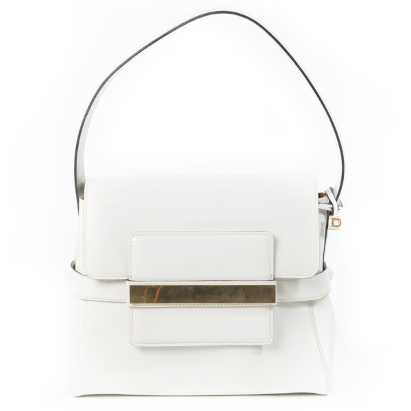 Delvaux Madame PM White Leather Bag Labellov Buy and Sell Authentic Luxury