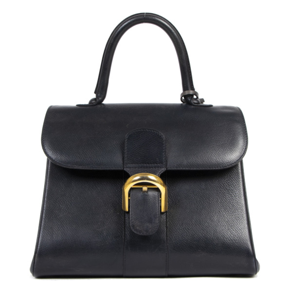 Delvaux Brillant Pm Dark Blue Labellov Buy and Sell Authentic Luxury