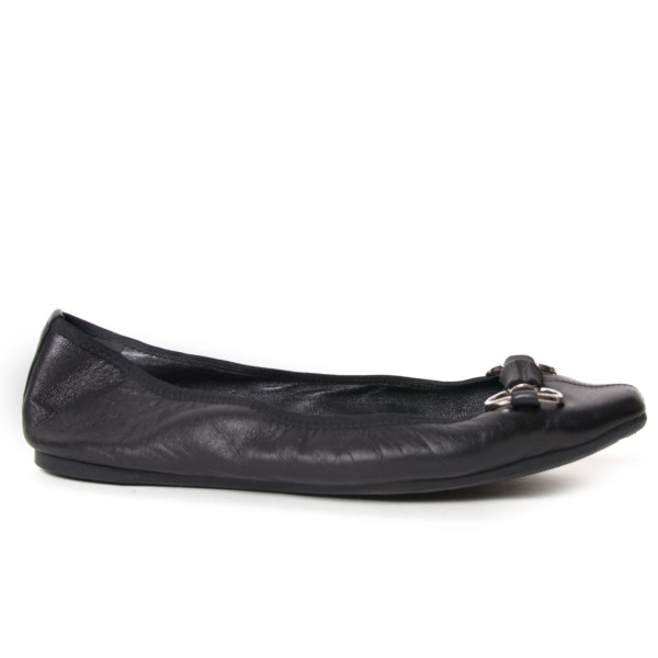 Gucci Black Horsebit Ballerinas - Size 38 Labellov Buy and Sell ...