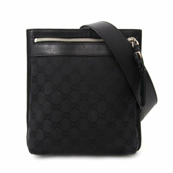 Gucci Black Monogram Crossbody Pochette Labellov Buy and Sell Authentic ...