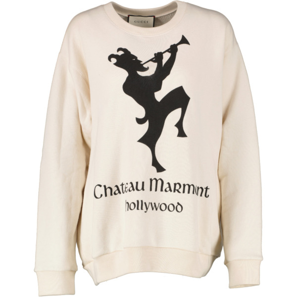 Gucci Cream Chateau Marmont Sweatshirt size M Labellov Buy and Sell Authentic Luxury