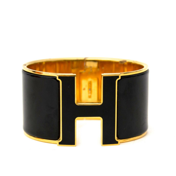 Hermès All Black Clic Clac H Bracelet Labellov Buy and Sell Authentic ...