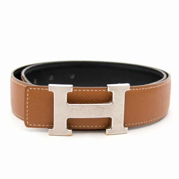 Hermès Reversible Brown/Black Constance H Belt Labellov Buy and Sell ...