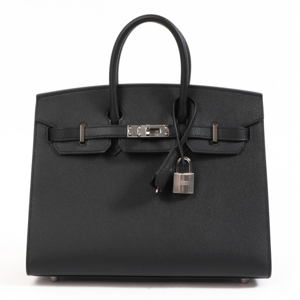 Hermès Birkin 25 Black Epsom Palladium Hardware Labellov Buy And Sell